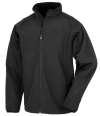 RS901M R901M Result Recycled Printable Soft Shell Jacket Black colour image
